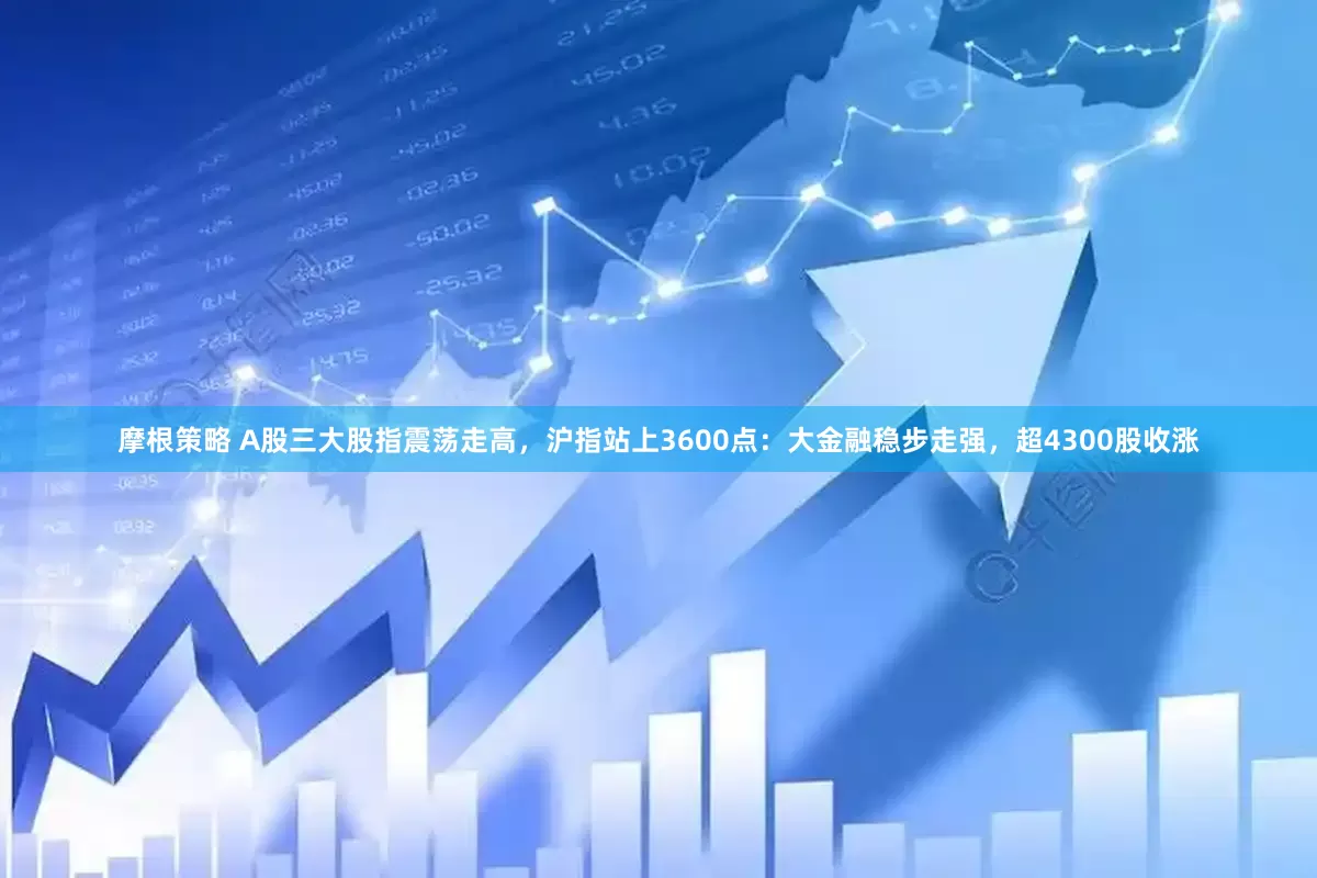 摩根策略 A股三大股指震荡走高，沪指站上3600点：大金融稳步走强，超4300股收涨