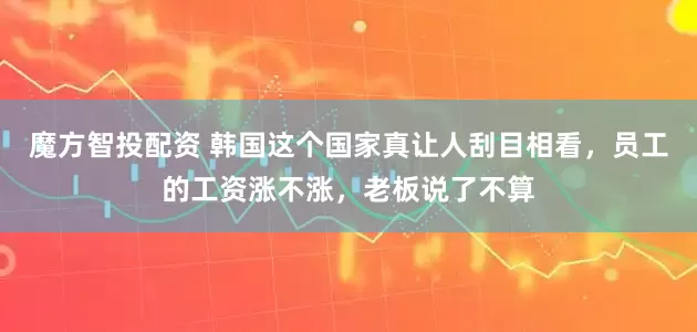 魔方智投配资 韩国这个国家真让人刮目相看，员工的工资涨不涨，老板说了不算